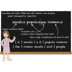Lesson in latin language