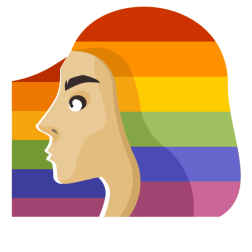 Transgender Profile with Rainbow Flag