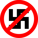 Nazism forbidden vector symbol