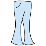 Bell bottoms vector image