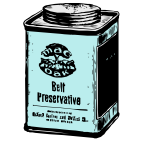 Vector illustration of old can