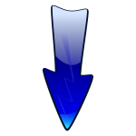Glossy blue pointer