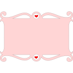 Pink love frame