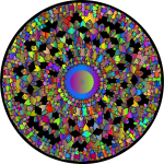 Colourful rounded mosaic