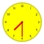 Analogue clock vector image