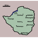 map of Zimbabwe