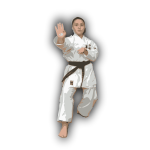 Female karate fighter