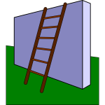 Ladder on the wall