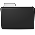 Black folder