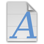 Generic font icon