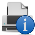 Printer info icon