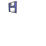 Floppy disk vector image