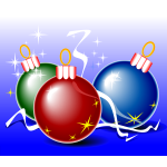 Christmas balls vector illustration