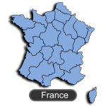 Provinces of France vector drawing