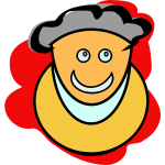 A grandmother smiling vector graphics
