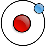 Vector image of an atom