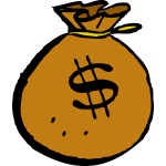 Money bag vector image
