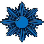 medal blue