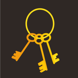 Medieval golden keys