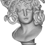 Medusa head bust 3D