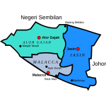 Map of Melaka