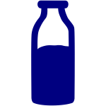 Milk bottle silhouette