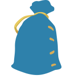 A blue sack