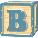 Letter block B