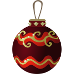 Colorful Christmas tree ball vector illustration