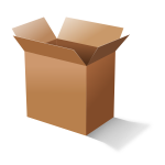 Vector graphics of open carton box