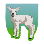 Vector illustration of young lamb