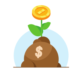 Money tree concept