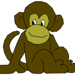 Cute orangutan monkey