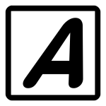 Italic font icon