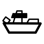 Battleship vector image