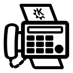 Print and fax icon