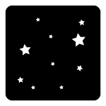 Stars in the sky icon