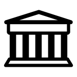Bank pictogram vector clip art