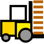 Forklift vector illustration