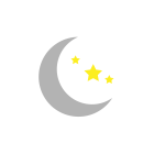 Moon and stars image