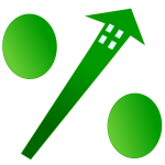 Mortgage rate vector graphics