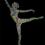 Ballet dancer woman silhouette