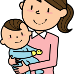 Mother and Baby Cartoon Style (#10)
