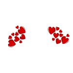 Heart pattern vector image