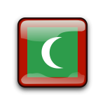 Maldives vector flag symbol