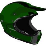 Motorcycle racing helmet vector clip art