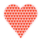 Heart in heart vector clip art