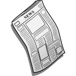 Newspaper vector icon
