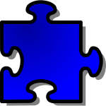 nicubunu Blue Jigsaw piece 09