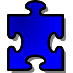 nicubunu Blue Jigsaw piecev13